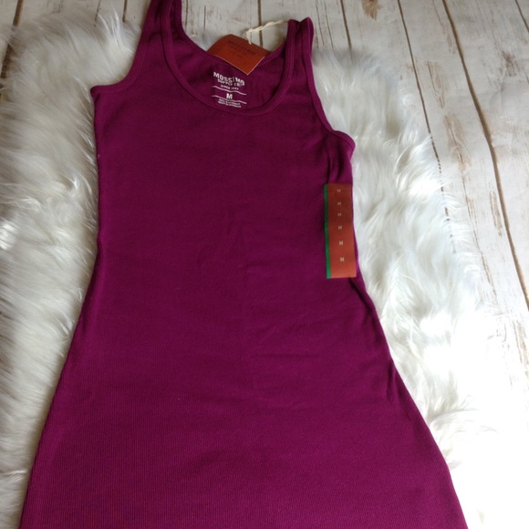 Maroon Stretch Racerback Tank Top Women’s Size SM - Picture 7 of 8